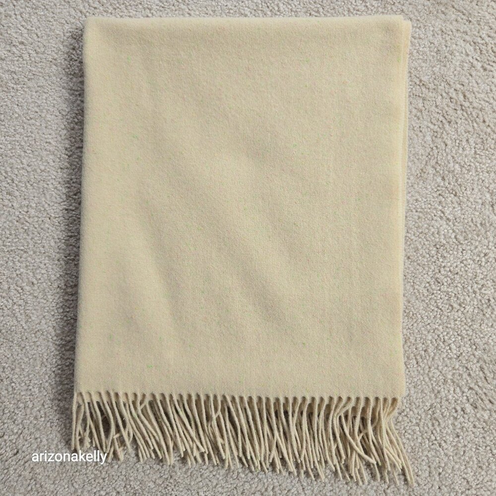 NWOT J. Crew Fringed Scarf in Speckled Wool - Picture 10 of 15